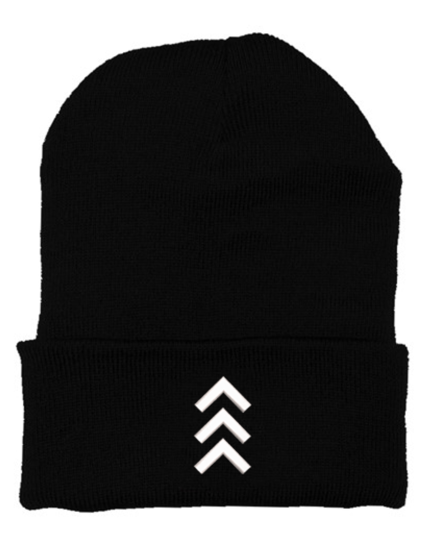 SYMBOL BEANIE (BLACK/WHITE)