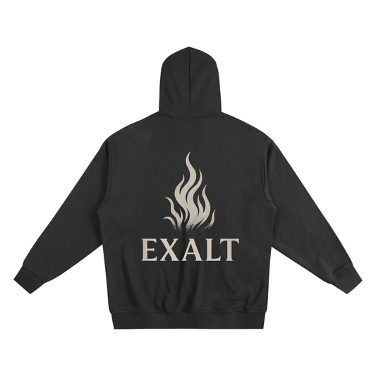 ZIPPERED HOODIE (BLACK)